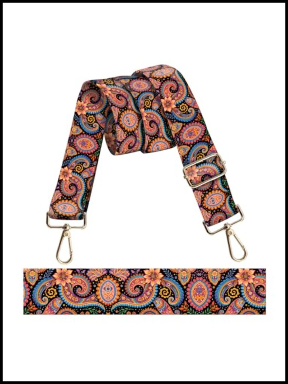 Adjustable Wide Purse Strap Replacement Crossbody Polyester Bag Strap